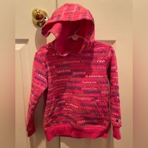 Champion Hoodie - 4T. Only worn once. Pink.